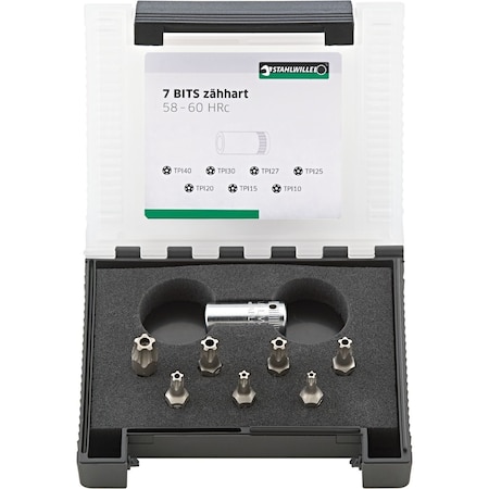 Stahlwille Tools 6, 3 mm (1/4") 5-star Bit set 8-pcs. 96081113